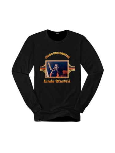 LINDA MARTELL COLOR ME COUNTRY LONG SLEEVE BLACK T-SHIRT
